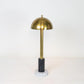 Pillar Table Lamp, Contemporary Lamp, Antique Brass, Marble