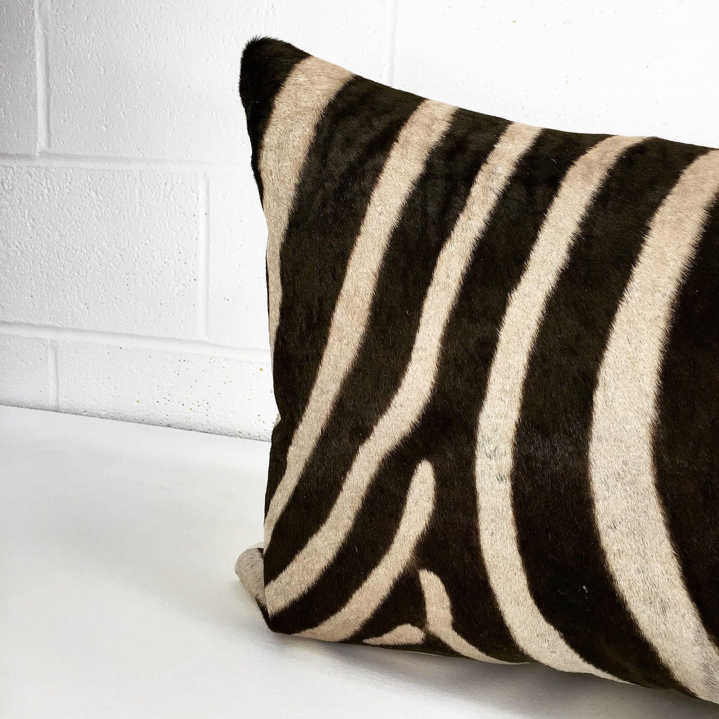 Forsyth Luxury Zebra Hide King Pillow
