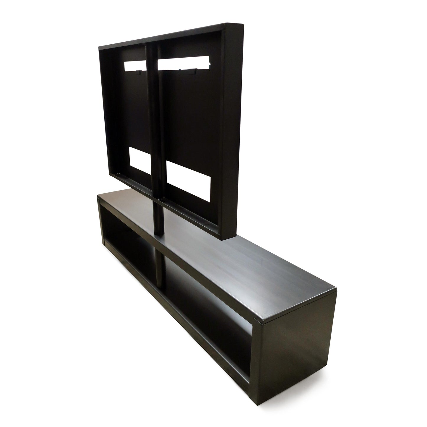 Big Irony TV Stand and Console – Unpainted Steel