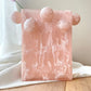 Rectangle Bubble Vase in Pink Resin