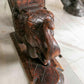 Hand-Carved Wooden Swing with Elephants and Columns