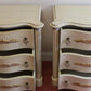 Lovely Pair Of Painted French Provincial Style Nightstands