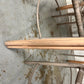 Mid-Century Modern Aluminum Patio Set with Glass Top Table and Four Chairs