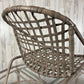 Mid-Century Modern Aluminum Patio Set with Glass Top Table and Four Chairs