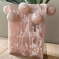 Rectangle Bubble Vase in Pink Resin