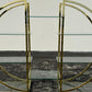 Vintage 1970s Circular Brass & Glass Room Divider Étagère – Mid-Century Modern