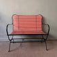 Camila Bench – Italian Postmodern Folding Wood & Metal Seating, 1984