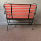 Camila Bench – Italian Postmodern Folding Wood & Metal Seating, 1984