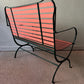 Camila Bench – Italian Postmodern Folding Wood & Metal Seating, 1984