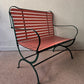Camila Bench – Italian Postmodern Folding Wood & Metal Seating, 1984