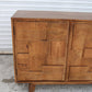 Mondrian Brutalist Four-Door Credenza – Mango Wood