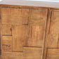 Mondrian Brutalist Four-Door Credenza – Mango Wood