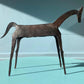 Brutalist Tribal Folk Wrought Iron Horse Figure 1950s Head Bowed