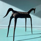 Brutalist Tribal Folk Wrought Iron Horse Figure 1950s Head Bowed
