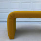 Aria Waterfall Bench in Bright Yellow Wool