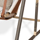 Customizable Outdoor Swing with Leather Details