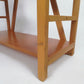 Scandinavian Modern Beech Wood Bookcase – 1970s Adjustable Shelving