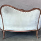 Pair of Victorian Carved Walnut Button Back Sofa