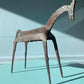 Brutalist Tribal Folk Wrought Iron Horse Figure 1950s Head Bowed