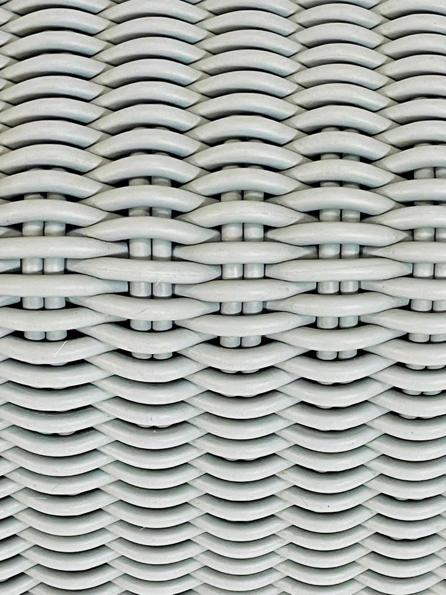 Modern Outdoor Bench – Glacier Woven Design, Weather-Resistant, 21st Century