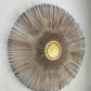Mid-Century Starburst Mixed Metal Wall Art Sculpture