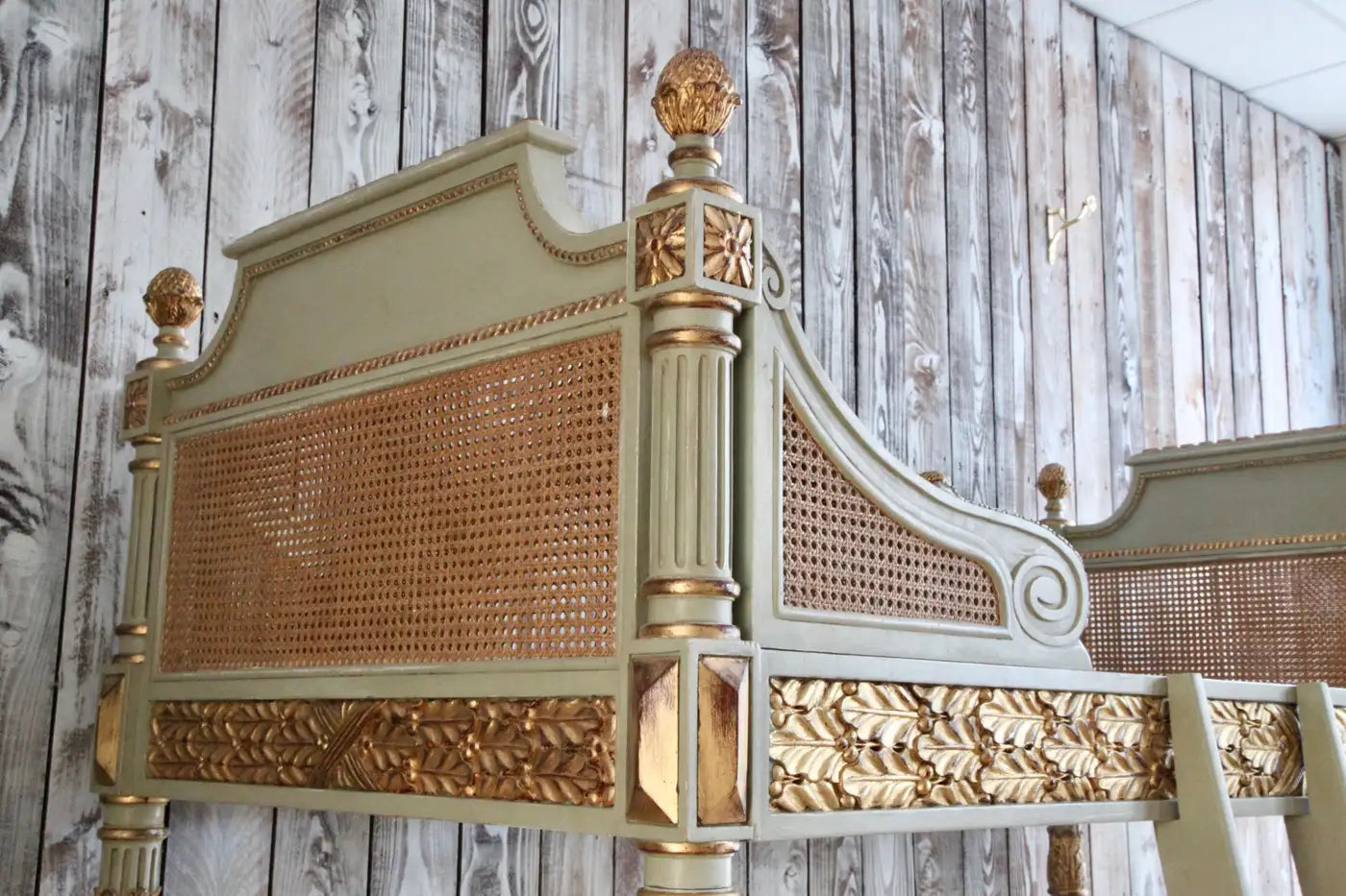 Louis XVI Style Bunk Beds/Matching Pair of Single Beds
