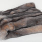 Full Skins with Wool Crystal Fox Fur Throw