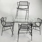 Rare Mid Century Garden Patio Dinette Set