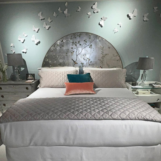 Mid Century Chinoiserie King Bed