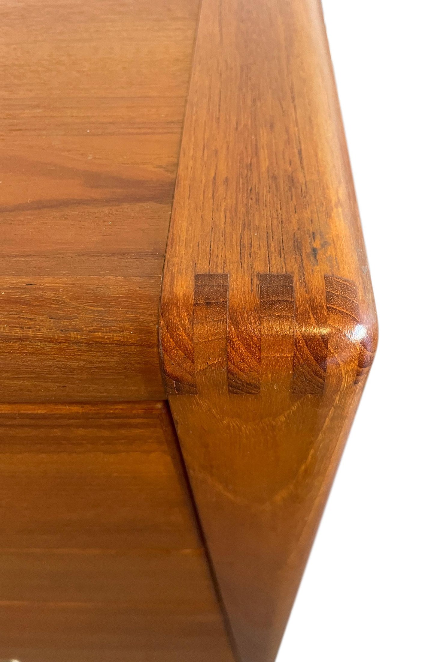 Close-up of a wooden surface with a visible grain pattern