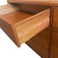 Mid-Century Danish Modern Teak 8-Drawer Dresser with Brass Finger Pulls