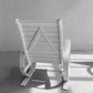 Mid-Century Painted Wood Outdoor Bench & Lounge Chair Set – Handmade