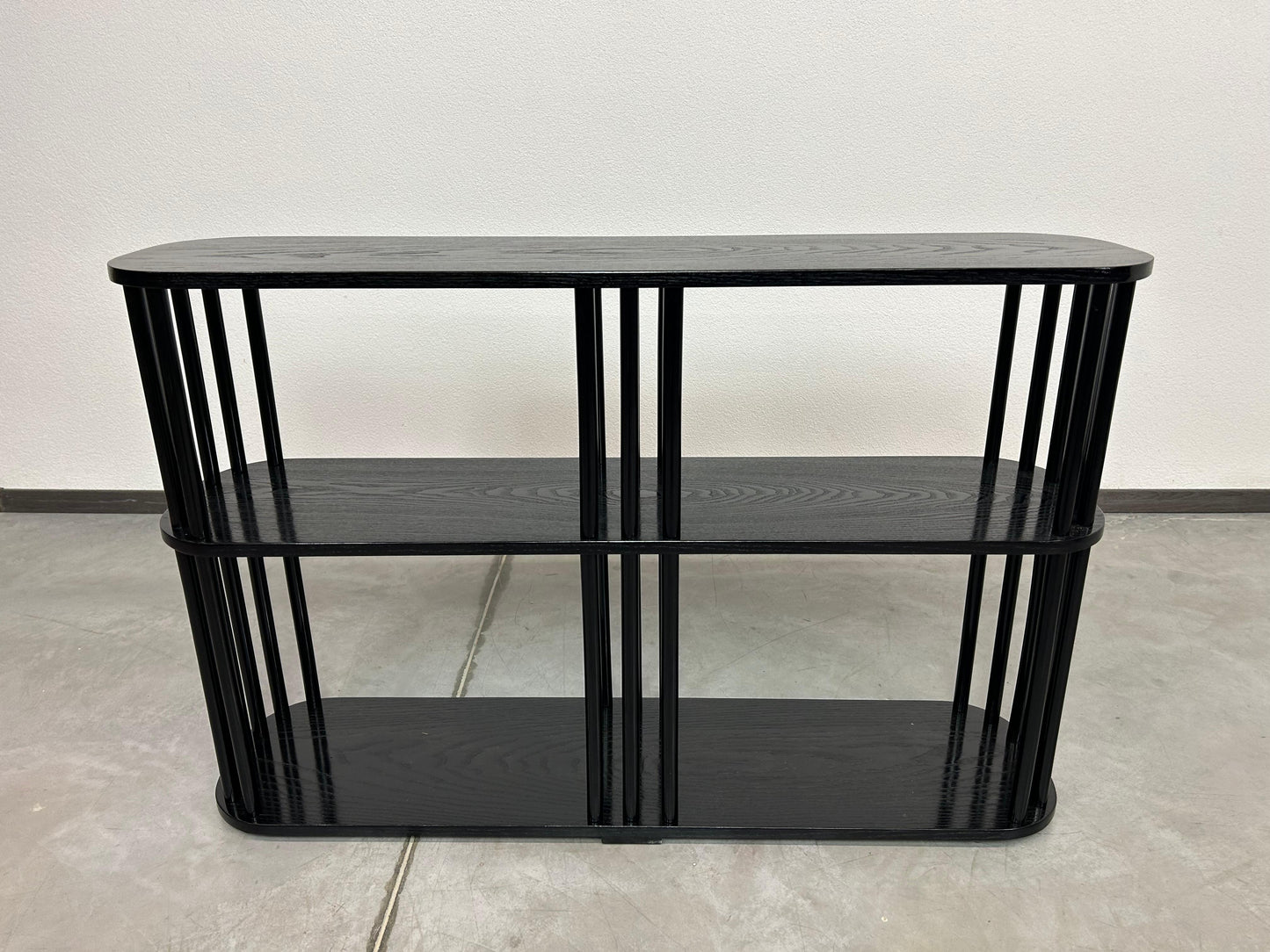 Black Art Deco Étagère – 1920s Beech Wood, Restored