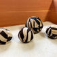 Handcrafted Exotic Forsyth 7" Zebra Ball Pillow