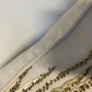 Organic Raffia Embroidered Cushion with Wooden Beads