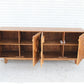 Mondrian Brutalist Four-Door Credenza – Mango Wood