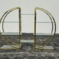 Vintage 1970s Circular Brass & Glass Room Divider Étagère – Mid-Century Modern