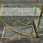 Vintage 1970s Circular Brass & Glass Room Divider Étagère – Mid-Century Modern