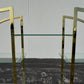 Vintage 1970s Circular Brass & Glass Room Divider Étagère – Mid-Century Modern