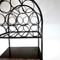Vintage 1960s Arthur Umanoff Iron & Rattan Wine Rack with Shelves