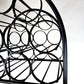 Vintage 1960s Arthur Umanoff Iron & Rattan Wine Rack with Shelves