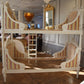 Louis XVI Style Bunk Beds/Matching Pair of Single Beds