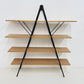 Vintage 1980s Postmodern Minimalist Wall Shelves – Metal & Wood