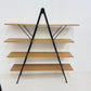 Vintage 1980s Postmodern Minimalist Wall Shelves – Metal & Wood