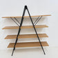 Vintage 1980s Postmodern Minimalist Wall Shelves – Metal & Wood