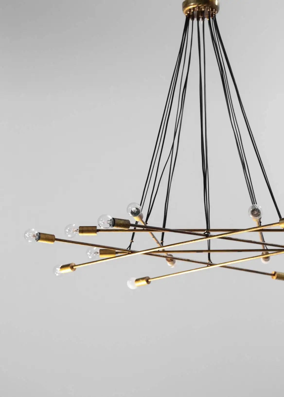 Large Modern Italian Pendant/Chandelier Sixteen-Light