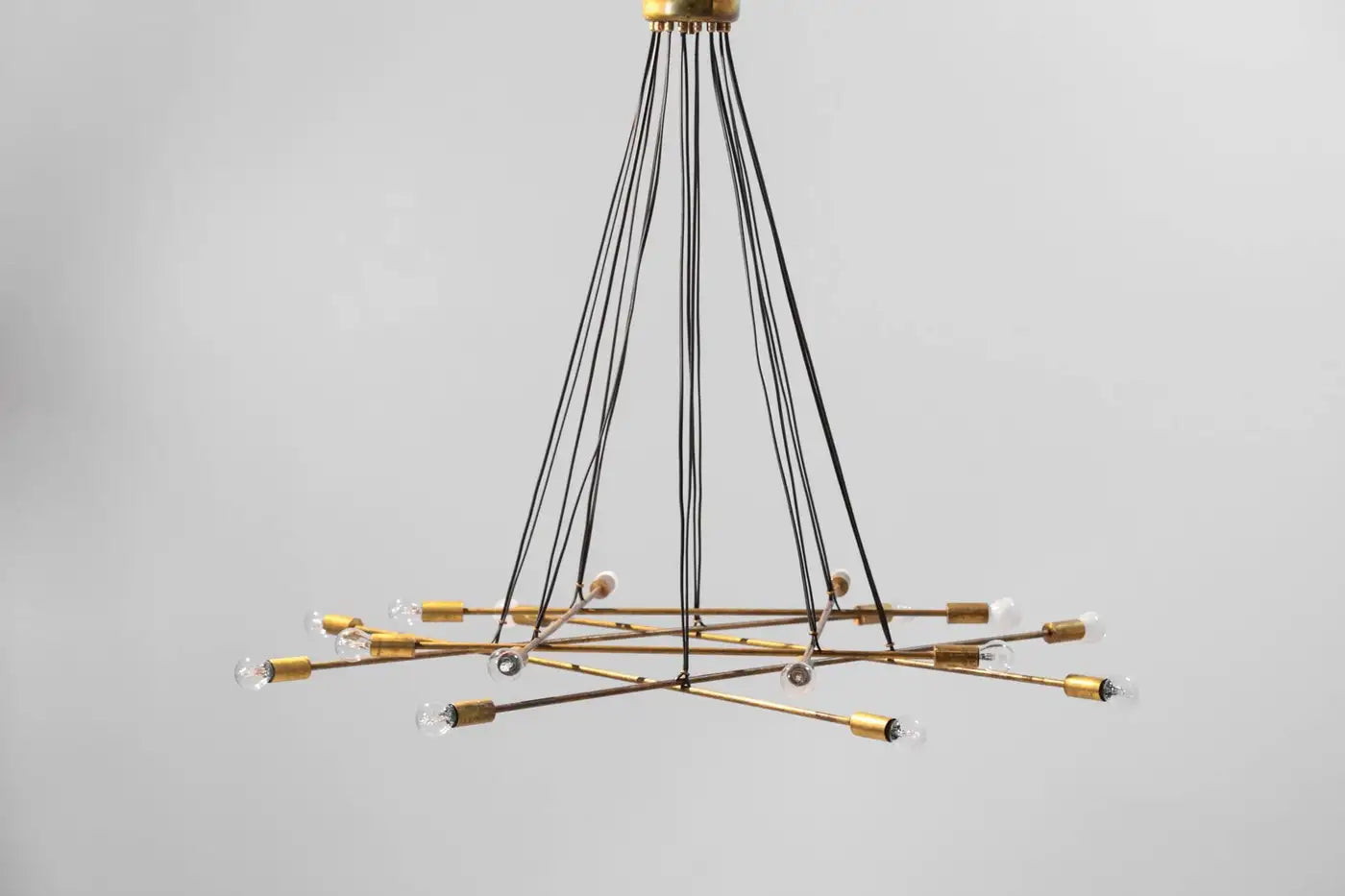 Large Modern Italian Pendant/Chandelier Sixteen-Light
