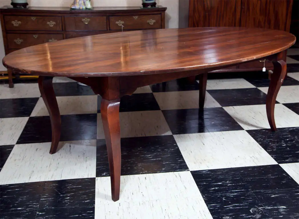 Cherry Oval Farm Table