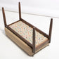 Camel Bouclé Mid-Century Inspired Bench