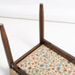 Camel Bouclé Mid-Century Inspired Bench
